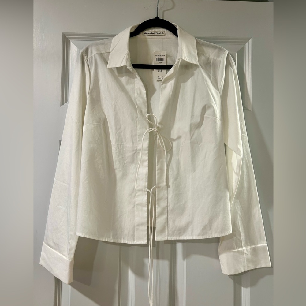 Abercrombie & Fitch White Button Down Shirt